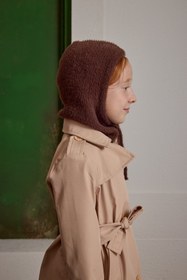 Resim Soft Balaclava Bere Kahverengi - Kahverengi / 4-9 Yaş 