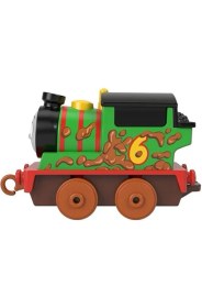Resim Fisher-Price Fisher Price HFX89 Thomas ve Arkadaşları Küçük Tekli Trenler (Sür Bırak) Çamurlu Percy HHN36 