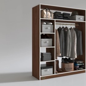 Resim Kenzlife giysi dolabı necmettin 150*120*40 cvz gardırop 