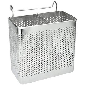 Resim Mutfak İçin Çatal Bıçak Rafı, Çatal Bıçak Sepeti, Çatal Bıçak Tutucu, Paslanmaz Çelik Bulaşık Rafı, Mutfak Gereçlerini, Kaşık Ve Çatalı Saklamak Ve Düzenlemek İçin 