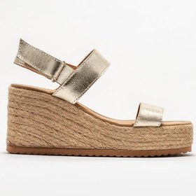 Resim Elle Gold Deri Kadın Espadril 
