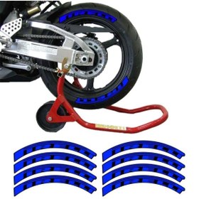Resim Gogo Michelin 3d Lastik Yanak Yazısı Mavi 