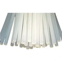 Resim Şeffaf Sıcak Silikon Çubuğu Mum Silikon Ince 1 kg 30 cm ( Lisinya ) 