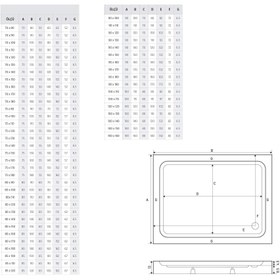 Resim Dikdörtgen Monoblok Duş Teknesi | Mod - 80x130 / Siyah / Düz 