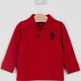 Resim U.s. Polo Assn Lisanslı Classic Kırmızı Erkek Bebek Uzun Kol Yakalı Sweatshirt 