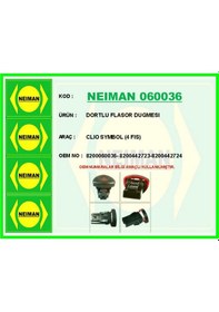 Resim Dörtlü Flaşör Anahtarı Clıo Iı-ııı Goo Iı Drnds - 29 08- Fiş Gri 