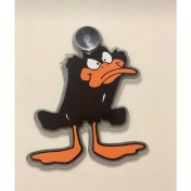 Resim Green Otomotiv Çizgi Karakterler Vantuzlu Pleksi Cam Süsü Duffy Duck 