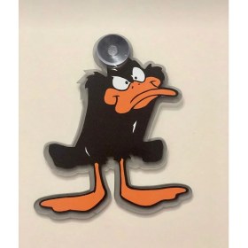 Resim Green Otomotiv Çizgi Karakterler Vantuzlu Pleksi Cam Süsü Duffy Duck 