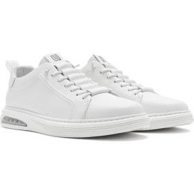 Resim Derimod Erkek Beyaz Bağcıklı Deri Sneaker 25SFD692418 