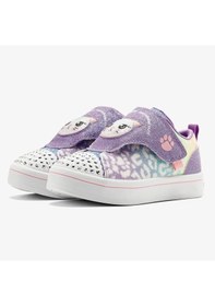 Resim Skechers Twi-lites-twinkle Pets Kids Light Sneaker Cırt Cırtlı Işıklı Sesli Çocuk Ayakkabısı Mor Mor 
