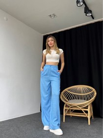 Resim Bebek Mavisi Plazzo Pantalon 