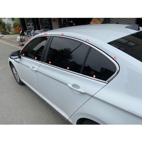 Resim Volkswagen Passat B8.5 Komple Cam Çercevesi 8Parça Paslanmaz 