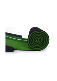 Resim Mini Golf Antrenman Sahası Ahşap Golf Egzersiz Matı Çim Golf Matı 3 Adet Top Ve Golf Sopası Hediye Yeşil 