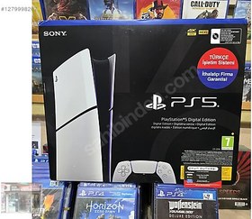Resim SLIM SONY PLAYSTATION 5 1TB Digital 2YIL GARANTİLİ ADANA OYUN D. 