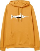 Resim Fish Baskılı Hoodie-Portakal Lambuka Store