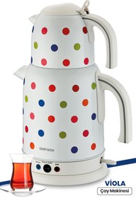 Resim woodhub Siyah Renkli Otomatik Çay Makinesi, Pratik ve Kullanışlı Tasarım 