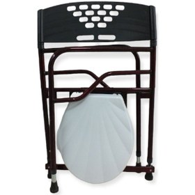 Resim Medikaltec Tuvalet Sandalyesi Katlanabilir Hafif Tuvalet Yaşlılar Engelli Duş Sandalyesi Kamp Tuvalet Taburesi 