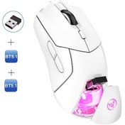 Resim Lurrea Mufunye Hxsj T40 Kablosuz Oyun Faresi: 4000 Dpı, Rgb Aydınlatma, Uzun Pil Ömrü, 3 Modlu Bt5.1/2.4g 001 