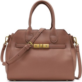 Resim Women's Dark Pink Long Strap Classic Shoulder Bag 