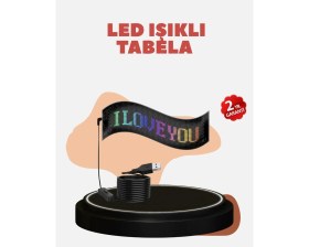 Resim Argesco Mühendislik Kayan Yazı Destekli Rgb LED Reklam Paneli USB Ile Kolay Kurulumlu 