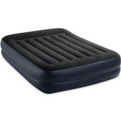 Resim INTEX Queen Pillow Rest Raised Şişme Yatak-Koyu Mavi-Queen çift kişilik Koyu Mavi 