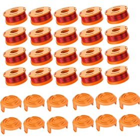 Resim Aiorwel Worx Için Trimmer Makara Misinası Worx Weed Eater Için Yedek Çim Biçme Makinesi Misinası Makara Seti 10FT/3.1M (Yurt Dışından) 