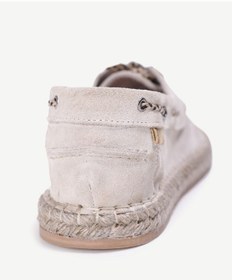 Resim Yargıcı Bağ Detaylı Maskülen Deri Espadril Kum 