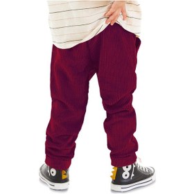 Resim Denokids Fitilli Kadife Bordo Erkek Çocuk Pantolon Renkli 