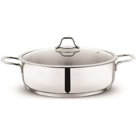 Resim Schafer Held Çelik Basık Tencere 24 CM 2 Parça Inox 