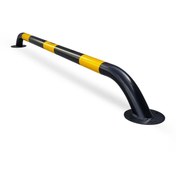 Resim İleri Trafik Oto Park Araç Stoperi, Otopark Demiri Siyah 200x13cm 60mm 