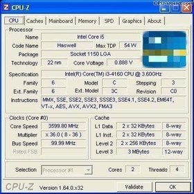 Resim Intel Core i3-4160 Kullanılan CPU 2 Çekirdekli 4 İş Parçacıklı Masaüstü İşlemci 3,6 GHz 3M 54W LGA1150 