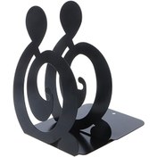 Resim 2 Adet Nota Metal Kitap Ayracı Demir Destek Tutucu Masa Kitaplar İçin Duruyor Siyah Tiz 