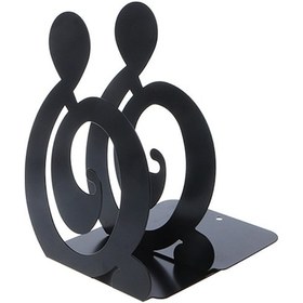 Resim 2 Adet Nota Metal Kitap Ayracı Demir Destek Tutucu Masa Kitaplar İçin Duruyor Siyah Tiz 