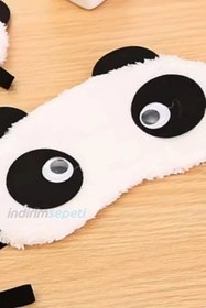 Resim Oynar Göz Pelüş Panda Uyku Göz Bandı 