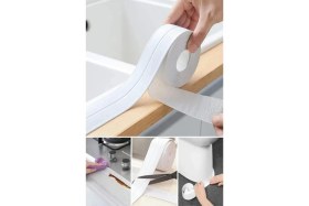 Resim Carnivalland 3,2 mt Banyo Küvet Mutfak Lavabo Beyaz Su Sızdırmaz Bant Su Geçirmez Kenar Bandı Sızdırmazlık Tamir 