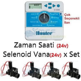 Resim Hunter X-Core Kontrol Ünitesi + Pgv100 Selenoid Vana Seti 2 Vana + Xc Zaman Saati 