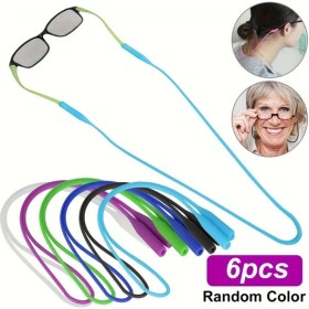Resim Willowhaven 6 Adet Silikon Gözlük Kayışı, Spor Ve Günlük Kullanım İçin Esnek Anti Kaydırmaz Gözlük Teli 