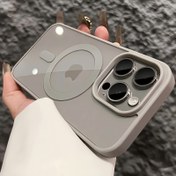 Resim Magnezyum lüks mat şeffaf koruyucu kılıf, for iPhone modelleri 15, 14, 13, 12 ve 16 Pro Max Plus için tasarlanmış, kamera lensini korumaya ve Magsafe kablosuz ile uyumlu olarak çalışır 