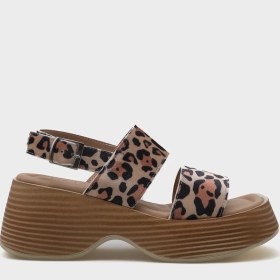 Resim Capone Outfitters Dora Dolgu Topuklu Çift Bantlı Kadın Sandalet 