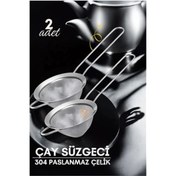 Resim shopwave Klasik Çay Süzgeci 304 Paslanmaz Çelik 2 ADET 