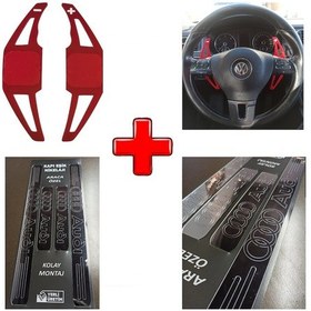 Resim Audi A3 Uyumlu Kapı Eşiği Ve F1 Kulakçık Vites Kolu (554410449) 