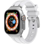 Resim Watch 44mm Uyumlu KRD-89 Uyumlu Zore Kordon-Beyaz 