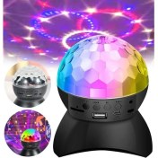 Resim Qasul L740 Disko Topu LED Işıklı Şarjlı Bluetooth Hoparlör Disco Speaker Aux/tf Card 