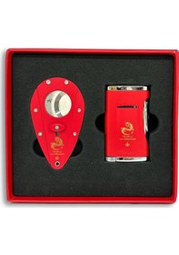 Resim Xikar Year Of The Dragon Limited Puro Çakmağı Ve Kesici Seti 