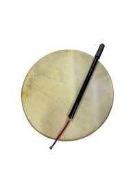 Resim Havalı Bendir 45cm Pompası Dahil Keçi Derili 