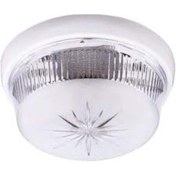 Resim Korçam Plastik Tavan Armatürü Silindir Ve Kubbe Cam Seçeneği Beyaz 