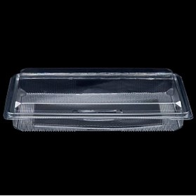 Resim BAKOM AMBALAJ Kullan At Tek Kullanımlık Plastik Kapaklı Kase / Baklava Güllaç Kutusu 50 Adet 1000cc 