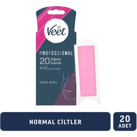 Resim Veet Professional Sir Ağda Bandı Yüz Bölgesi Normal Ciltler 20'li 