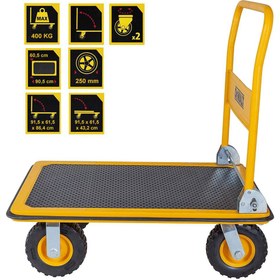 Resim DEWALT DWT504 400Kg Profesyonel Paket Taşıma Arabası 
