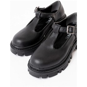 Resim 868-757 Siyah Günlük Yüksek Tabanlı Loafer Ayakkabı Çok Renkli 